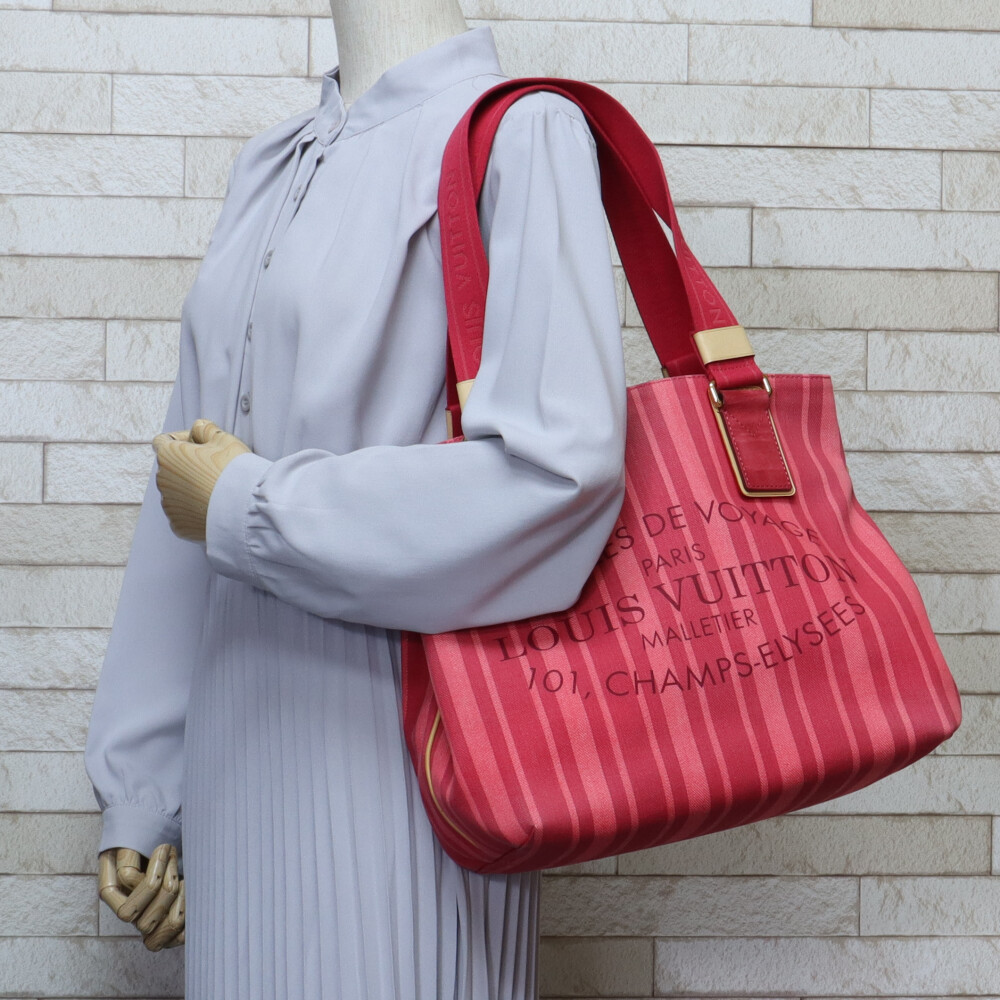 Louis Vuitton Bag Red Soleil Cabat Plan